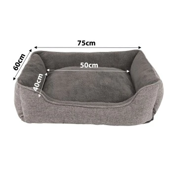 Lionto Hundebett Meliert Hundekissen Grau S 7 Lionto Hundebett Meliert Hundekissen Grau S – Bild 7
