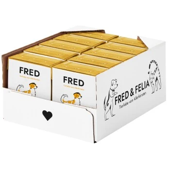 Fred & Felia FRED 10x390g Huhn Mit Reis 2 Fred & Felia FRED 10x390g Huhn Mit Reis – Bild 2