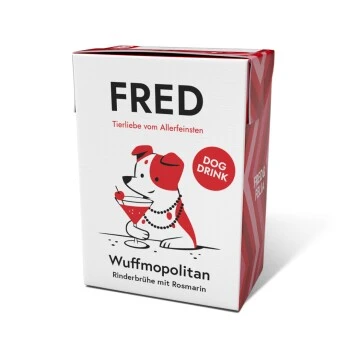 Fred & Felia FRED 10x200g Dog Drink "Wuffmopolian" 1 Fred & Felia FRED 10x200g Dog Drink "Wuffmopolian"