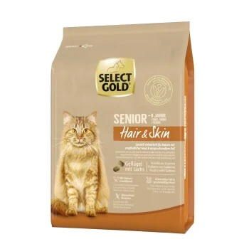 SELECT GOLD Hair+Skin Senior Geflügel & Lachs 2,5 Kg 1 SELECT GOLD Hair+Skin Senior Geflügel & Lachs 2,5 Kg