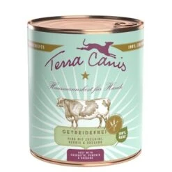 Terra Canis Getreidefrei Adult 6x800g Rind Mit Zucchini, Kürbis & Oregano