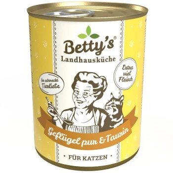 Betty's Landhausküche Geflügel Pur & Taurin 6 X 400g Für Katze 1 Betty's Landhausküche Geflügel Pur & Taurin 6 X 400g Für Katze