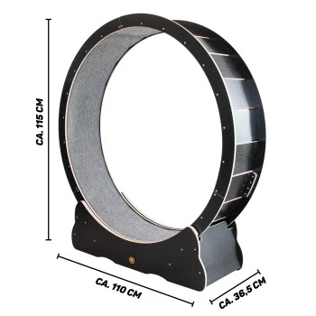 Canadian Cat Company Katzenlaufrad Aus Holz L Schwarz 3 Canadian Cat Company Katzenlaufrad Aus Holz L Schwarz – Bild 3