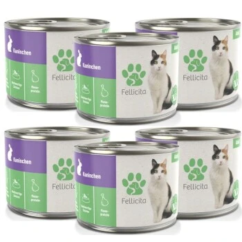Fellicita Kaninchen Pur 6x 200g 2 Fellicita Kaninchen Pur 6x 200g – Bild 2