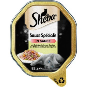 Sheba Sauce Spéciale Mit Truthahn, Huhn Und Gemüse 22 X 85g 1 Sheba Sauce Spéciale Mit Truthahn, Huhn Und Gemüse 22 X 85g
