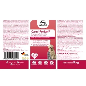 Fortan Carni-Fortan Pulver Mit L-Carnitin 80 G 2 Fortan Carni-Fortan Pulver Mit L-Carnitin 80 G – Bild 2