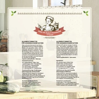 Betty's Landhausküche Frischebeutel Huhn Mit Lachs 12 X 100g Für Katze 6 Betty's Landhausküche Frischebeutel Huhn Mit Lachs 12 X 100g Für Katze – Bild 6