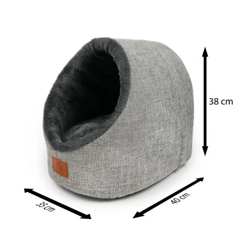 Schlitzohr Katzenhöhle Oskar Grau 4 Schlitzohr Katzenhöhle Oskar Grau – Bild 4