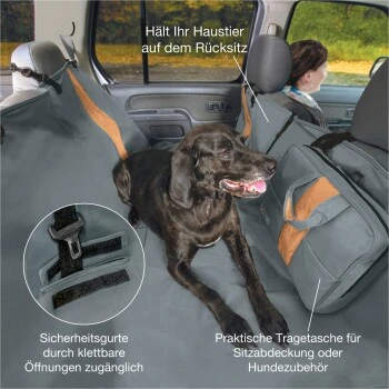 Kurgo Wander-Autohängematte Für Hunde Schwarz 3 Kurgo Wander-Autohängematte Für Hunde Schwarz – Bild 3