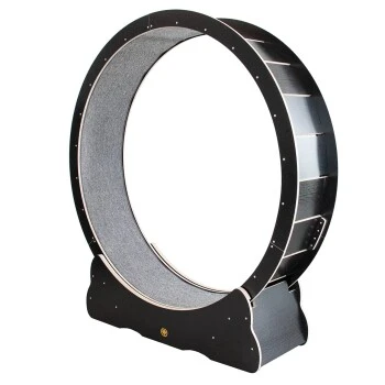 Canadian Cat Company Katzenlaufrad Aus Holz L Schwarz 1 Canadian Cat Company Katzenlaufrad Aus Holz L Schwarz